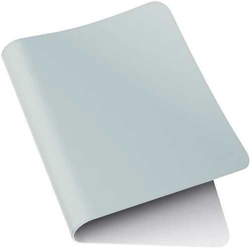 Epico TechGrain reversible desk mat for keyboard & mouse, light blue / silver - Mouse Pad - Main image