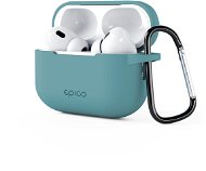 Epico silikonové pouzdro pro Airpods Pro 2 s karabinou - zelené - Pouzdro na sluchátka
