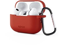 Epico Airpods Pro 2 piros szilikon tok karabinerrel - Fülhallgató tok