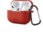 Epico silicone case for Airpods Pro 2 with carabiner - red - Headphone Case