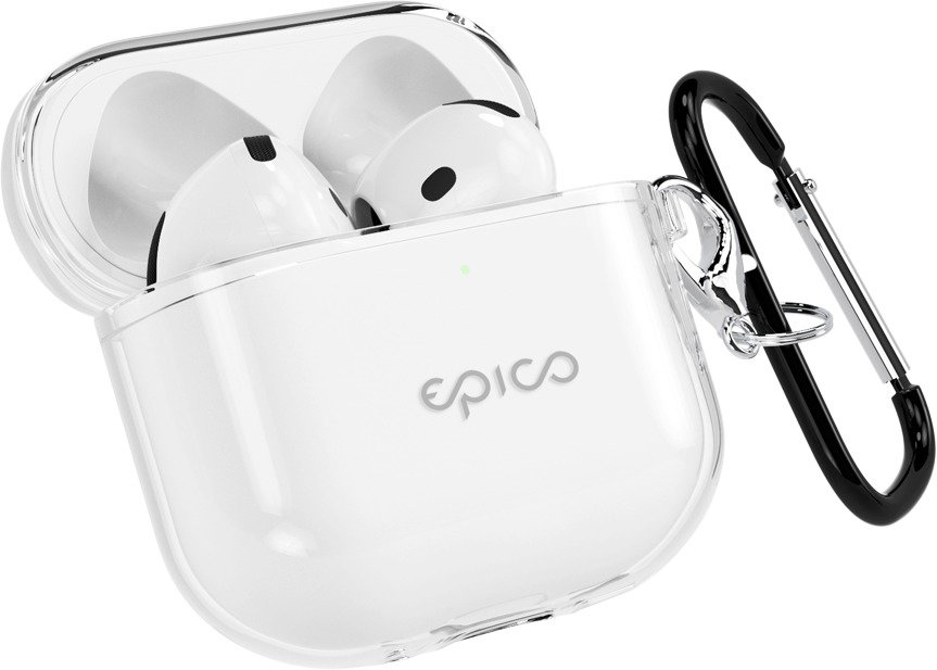 Epico Transparent Cover Airpods 4 - fehér átlátszó