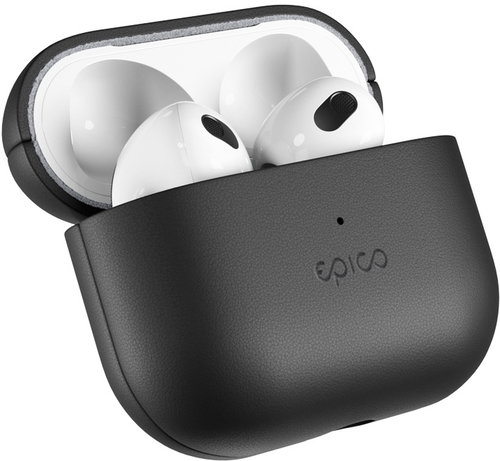 Epico Leather Case Airpods 3 - Black - Headphone Case - Main image