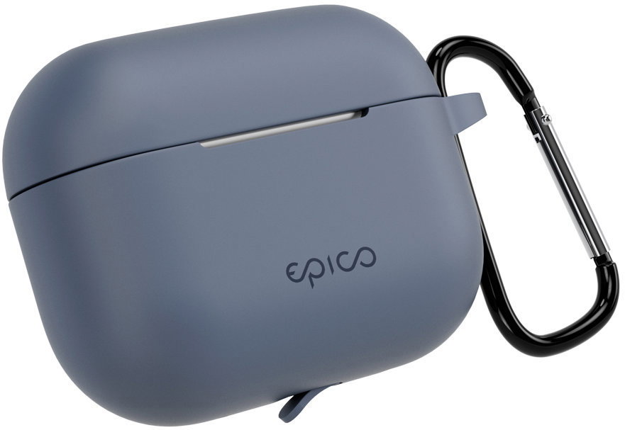 Epico AirPods Pro 3 kékesszürke szilikon tok + karabiner