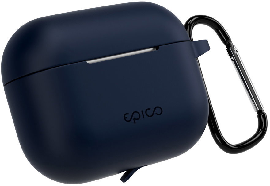 Epico AirPods Pro 3 sötétkék szilikon tok + karabiner