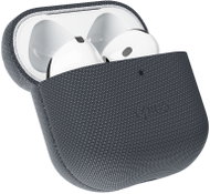 Epico SolidWoven Cover for AirPods 4/4 (ANC)/5 Qi2 & MagSafe Compatible, Black - Headphone Case