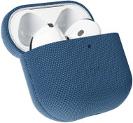 Epico SolidWoven Cover for AirPods 4/4 (ANC)/5, Qi2 & MagSafe Compatible, Blue - Headphone Case
