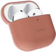 Epico SolidWoven Cover for AirPods 4/4 (ANC)/5 Qi2 & MagSafe Compatible, Sienese Brown - Headphone Case