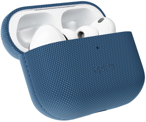 Epico SolidWoven Cover for AirPods Pro 3 Qi2 & MagSafe Compatible, Blue - Headphone Case - Main image