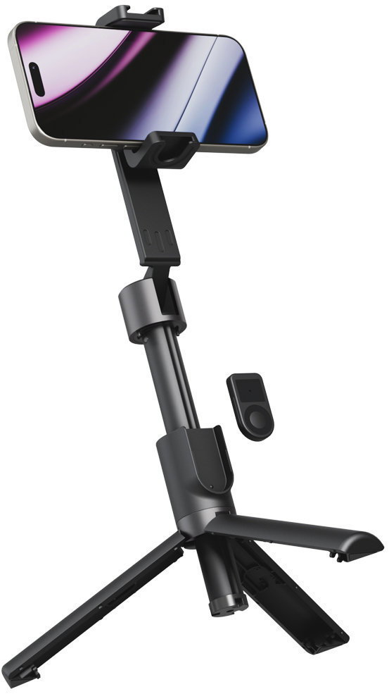 Epico Tripod Mag+ 2v1 összecsukható állvány és szelfibot - fekete
