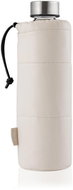 EQUA Puffy Cream Glass Bottle with Faux Leather Sleeve 750ml - Drinking Bottle