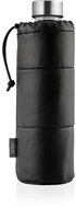 EQUA Puffy Black Glass Bottle with Faux Leather Sleeve 750ml - Drinking Bottle