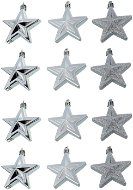 Flask Star Silver Set of 12 Pieces - Christmas Ornaments