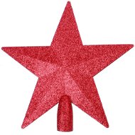 Špica hviezda červená - Vianočné ozdoby