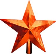 Špica hviezda oranžová - Vianočné ozdoby
