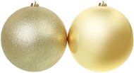 Arany gömb, 2 darabos készlet - Karácsonyi díszítés