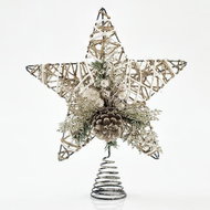 Star on the tip of a Christmas tree, gold, 30.5 cm - Christmas Ornaments