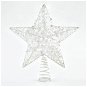Csillag csúcsdísz, fehér, 30 cm - Karácsonyi díszítés
