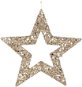 Star, gold with glitter, 45 cm - Christmas Ornaments