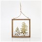 Wooden deco frame with doe, 15.5x2.3x16.5 cm - Christmas Ornaments