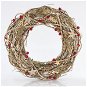 Christmas Wreath EUROLAMP Golden wreath with red berries and golden stars - Vánoční věnec