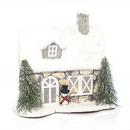 EUROLAMP Vánoční dekorace - dekorativní zasněžený domeček, 26 x 14,5 x 25,5 cm - Vánoční dekorace