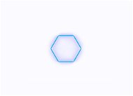 Escape6 Kompletné LED hexagónové svietidlo modré, rozmer 1 element 97 × 84 cm - Modulárne svetlo