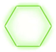 Escape6 Kompletné LED hexagónové svietidlo zelené, rozmer 1 element 97 × 84 cm - Modulárne svetlo
