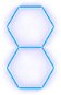 Escape6 Kompletné LED hexagónové svietidlo modré, rozmer 2 elementy 97 × 168 cm - Modulárne svetlo