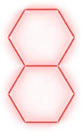 Escape6 Kompletní LED hexagonové svítidlo červené, rozměr 2 elementy 97 × 168 cm - Modular Light