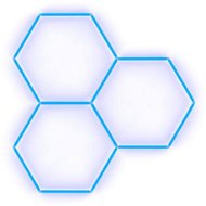 Escape6 Kompletné LED hexagónové svietidlo modré, rozmer 3 elementy 168 × 166 cm - Modulárne svetlo
