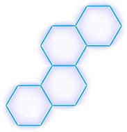 Escape6 Kompletní LED hexagonové svítidlo modré, rozměr 4 elementy 166 × 288 cm - Modular Light