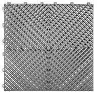 Escape6 WPC tile SORG, 40 × 40 × 1,9 cm, dark grey, 1 piece - WPC Tiles