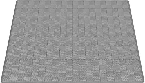 Escape6 WPC flooring, SORG, 4,12 × 3,72 m, grey - WPC Tiles - Main image
