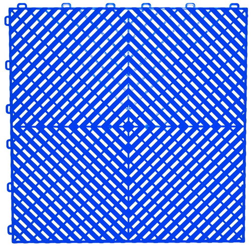 Escape6 Modular floor tiles 40×40cm, blue - WPC Tiles - Main image