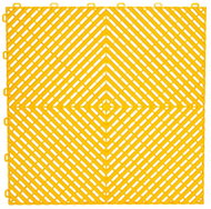 Escape6 modular floor tiles 40 × 40cm, yellow - WPC Tiles