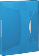 Dokumentenmappe ESSELTE VIVIDA A4 mit Gummiband, transparent blau - Desky na dokumenty