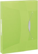 ESSELTE VIVIDA A4 s gumičkou, transparentné zelené - Dosky na dokumenty