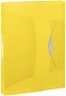 ESSELTE VIVIDA A4 gumiszalaggal, átlátszó sárga - Iratrendező mappa