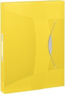 ESSELTE VIVIDA A4 s gumičkou, transparentná žltá - Dosky na dokumenty