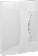 ESSELTE VIVIDA A4 mit Gummiband, transparent weiß - Dokumentenbox