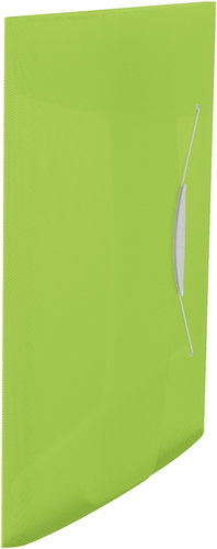 ESSELTE VIVIDA A4 with Rubber Band, Transparent Green - Document Folder - Main image