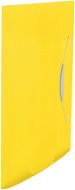 ESSELTE VIVIDA A4 with Rubber Band, Transparent Yellow - Document Folders