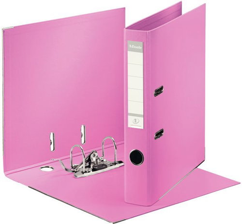 ESSELTE No.1 Power SOLEA A4 50mm Pink - Arch Folder - Main image