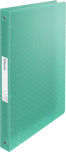 ESSELTE Colour Breeze four-ring, transparent green - Document Folder - Main image