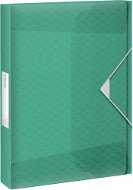 ESSELTE Colour Breeze 40mm, A4 with Elastic Band, Transparent Green - Document Folders