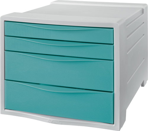 ESSELTE Color'Breeze, 4 Schubladen A4 - blau - Schubladenbox - Hauptbild