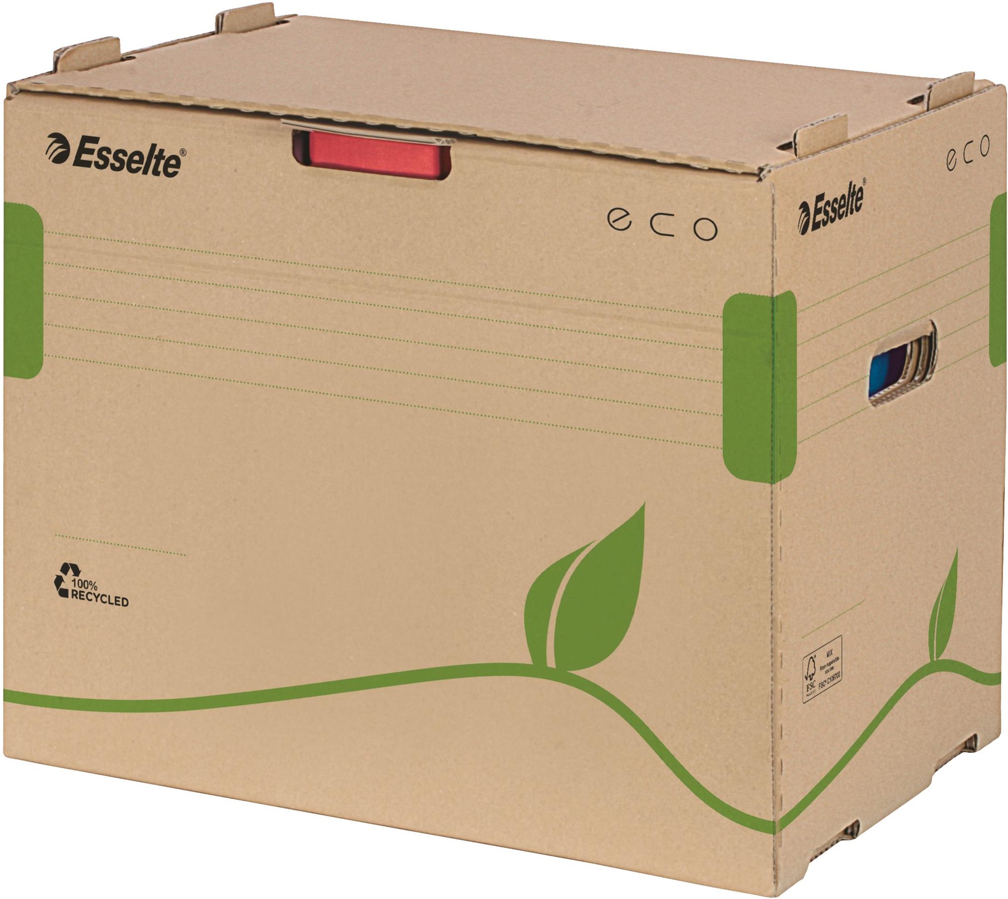 Esselte ECO 42.7 x 34.3 x 30.5 cm, barna-zöld