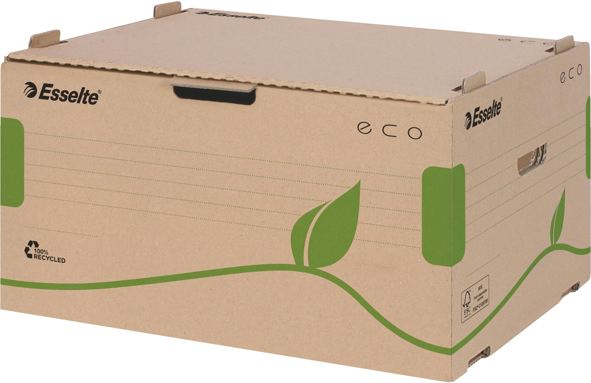 Esselte ECO 43.9 x 25.9 x 34 cm, barna-zöld