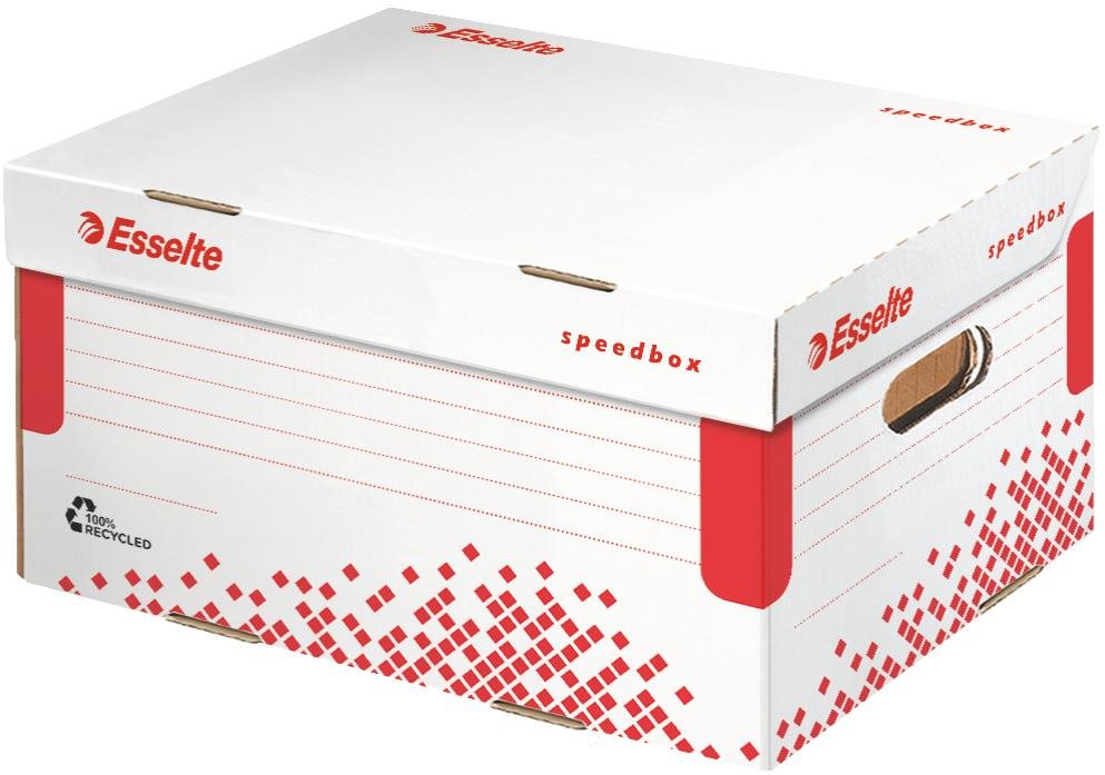 Esselte Speedbox 35.5 x 19.3 x 25.2 cm, fehér-piros