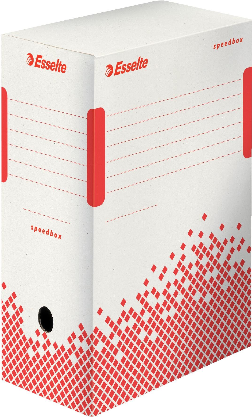 Esselte Speedbox 15 x 25 x 35 cm, fehér-piros